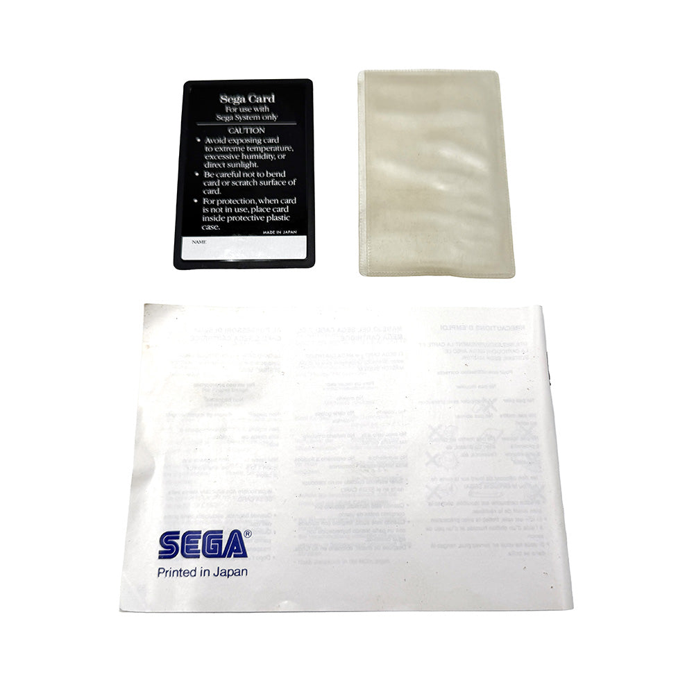 F-16 Fighter The Sega Card Sega Master System
