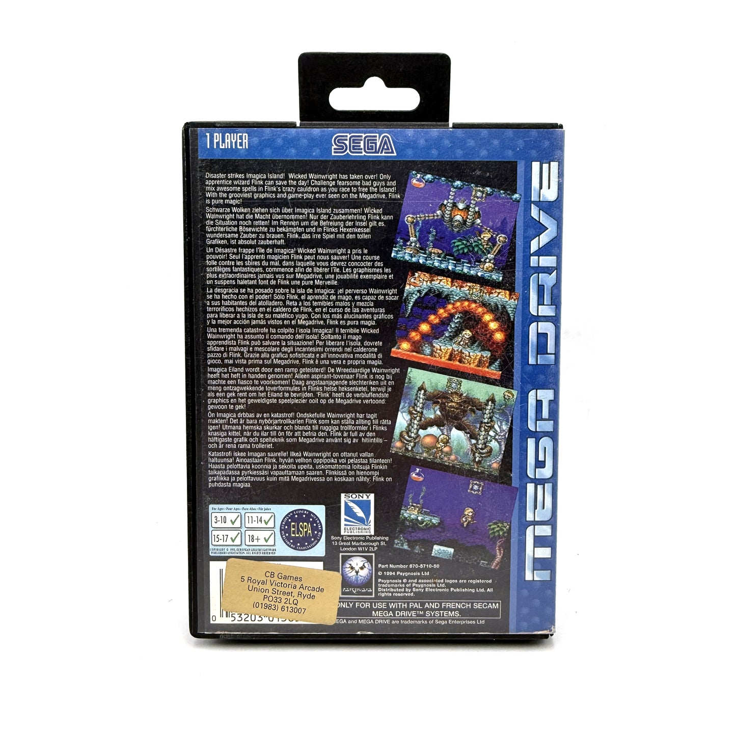 Flink Sega Megadrive (RARE)