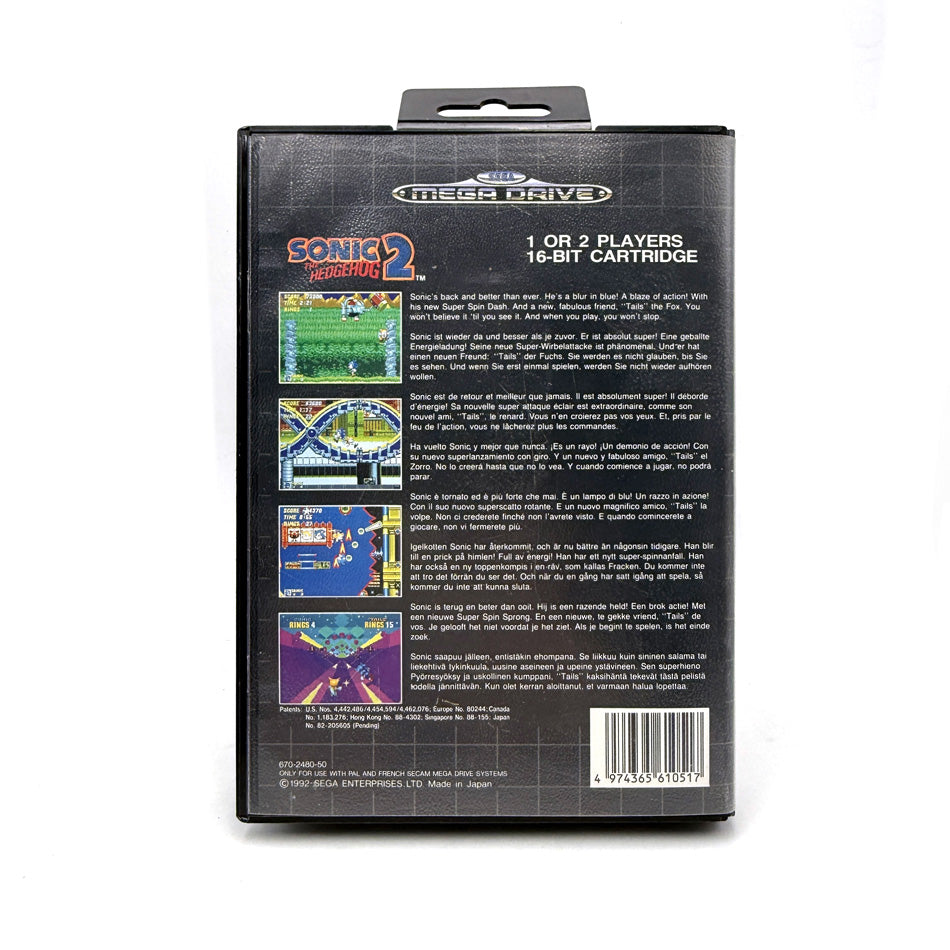 Sonic The Hedgehog 2 Sega Megadrive
