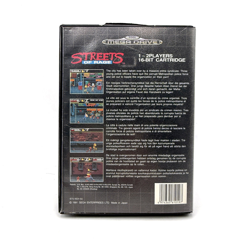 Streets Of Rage Sega Megadrive