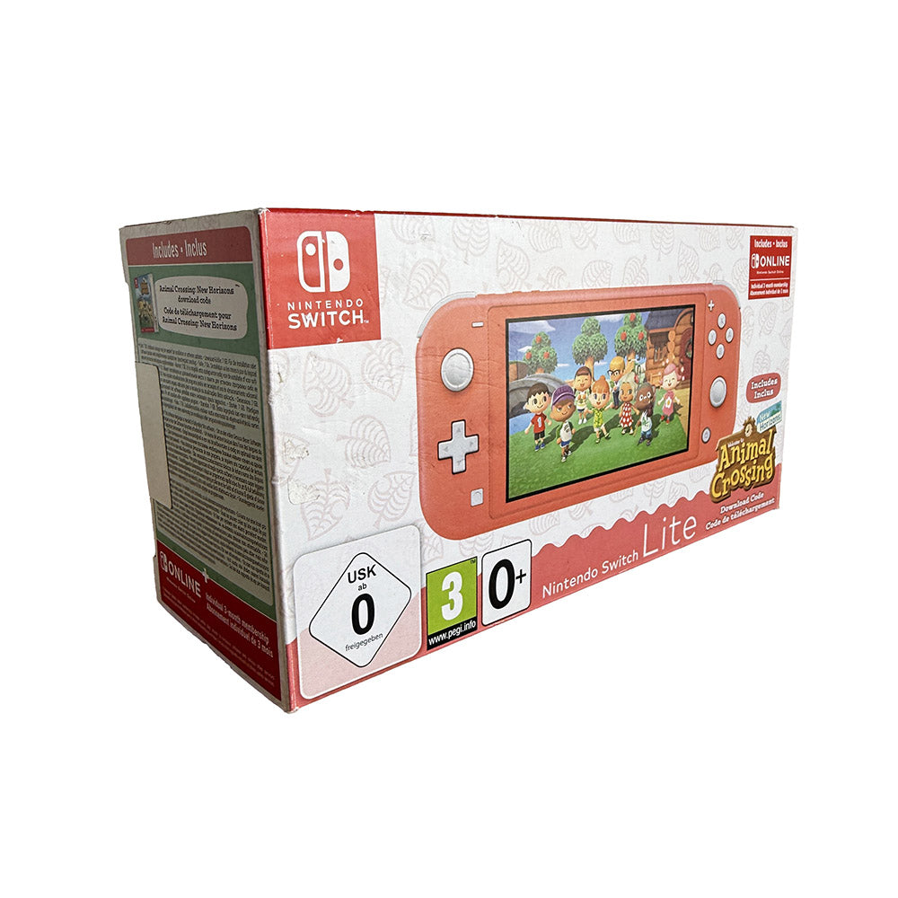 Nintendo Switch Lite Coral Animal Crossing New Horizons Pack