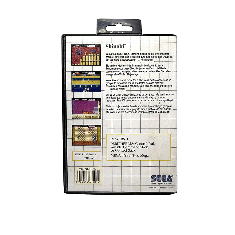 Shinobi Sega Master System