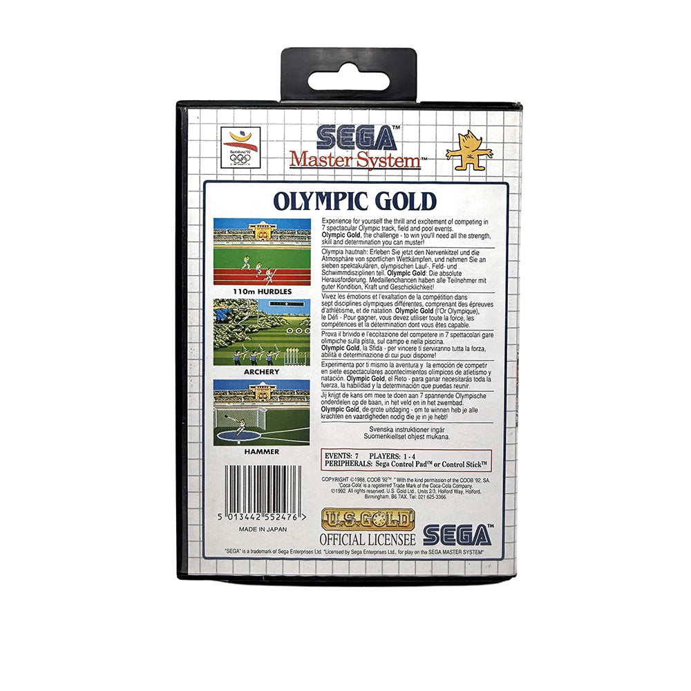Olympic Gold Barcelona 92 Sega Master System