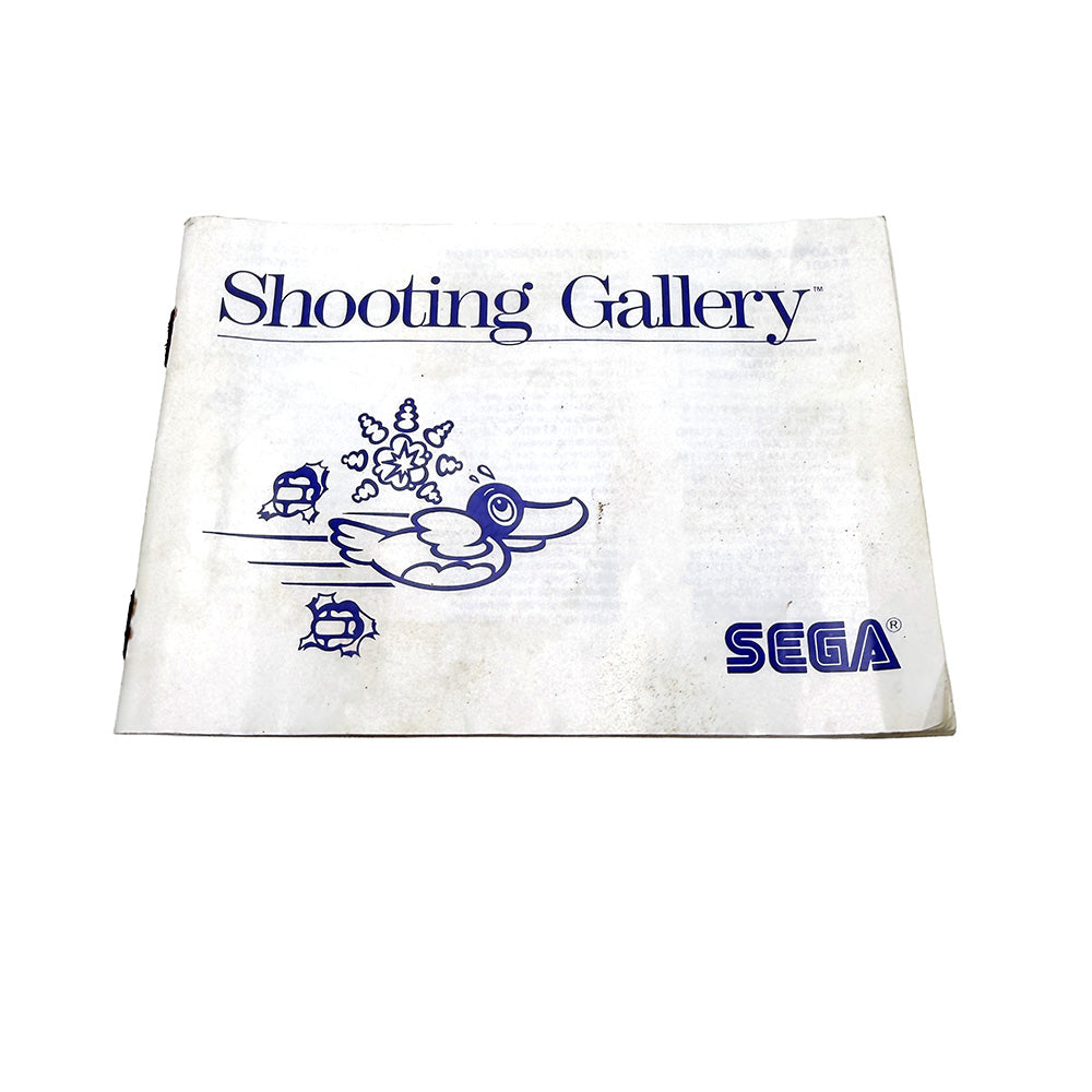 Notice Shooting Gallery Sega Master System