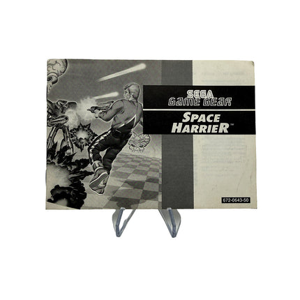 Notice Space Harrier Sega Game Gear