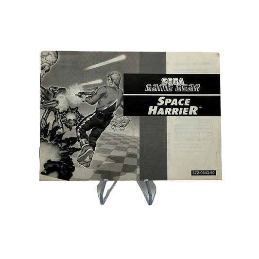 Notice Space Harrier Sega Game Gear