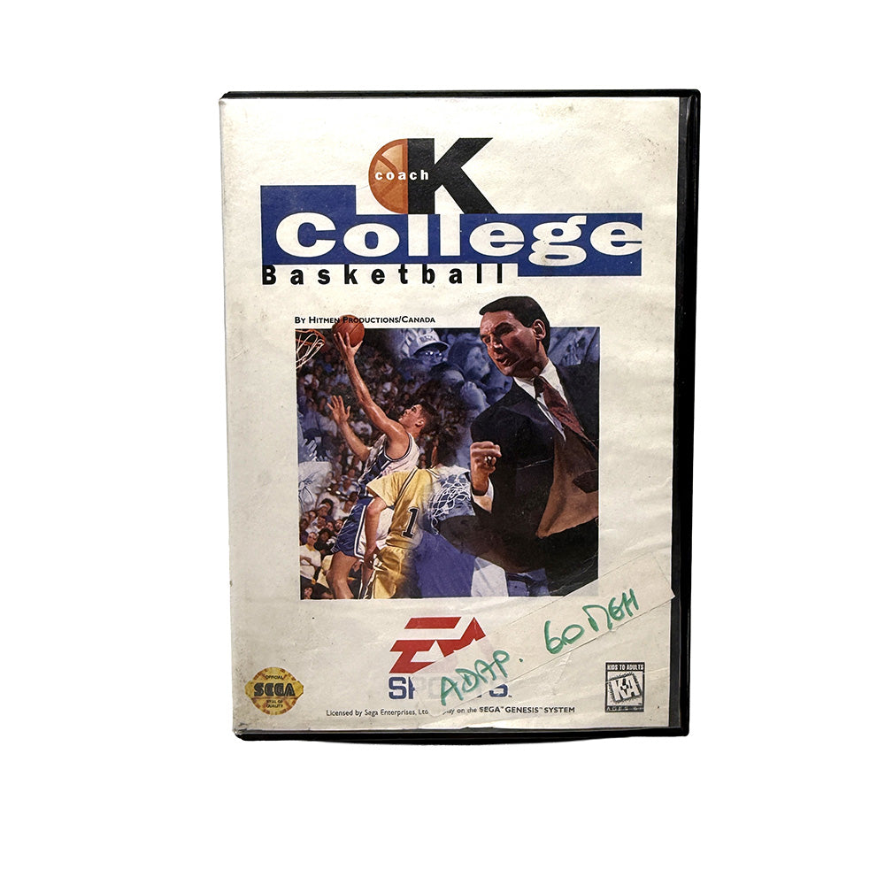 Coach K College Basketball Sega Genesis 