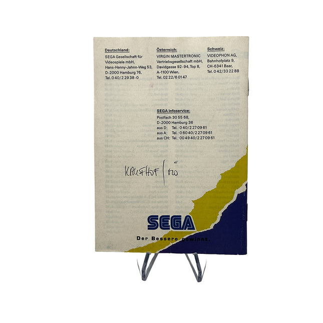 Catalogue publicitaire Sega 1992/93