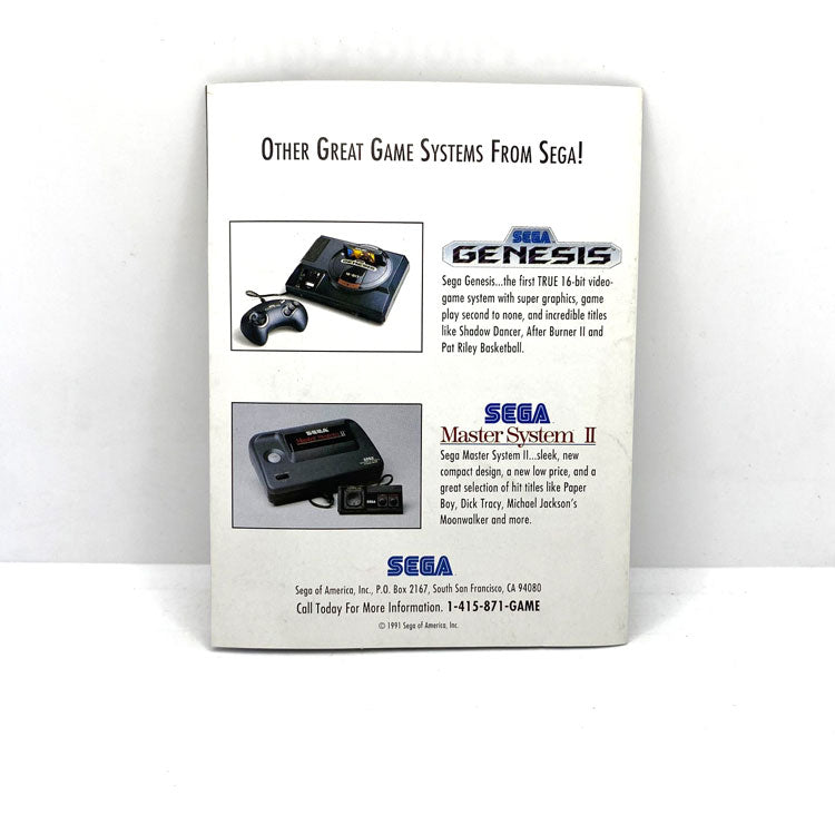 Notice publicitaire Sega Game Gear