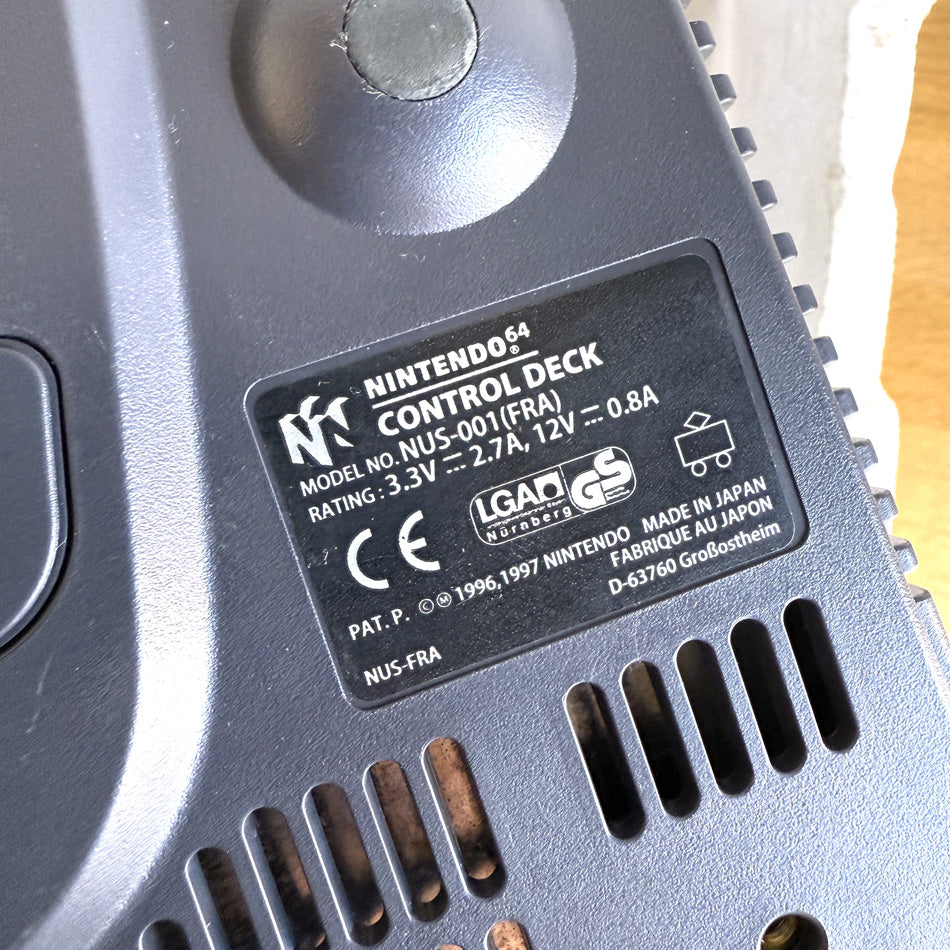 Console Nintendo 64 (PAL Version FRA)