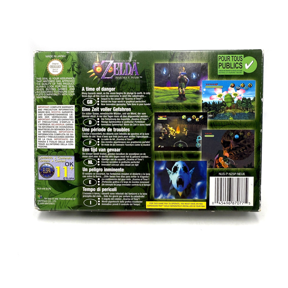 The Legend Of Zelda Majora's Mask Nintendo 64