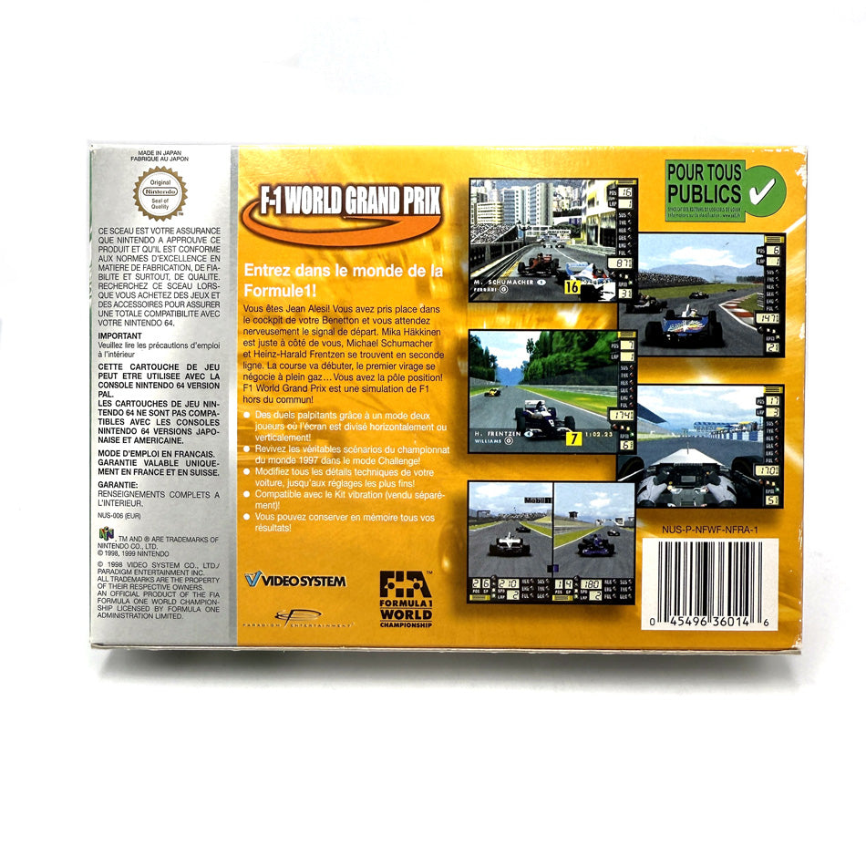 F-1 World Grand Prix Nintendo 64 (Player's Choice)