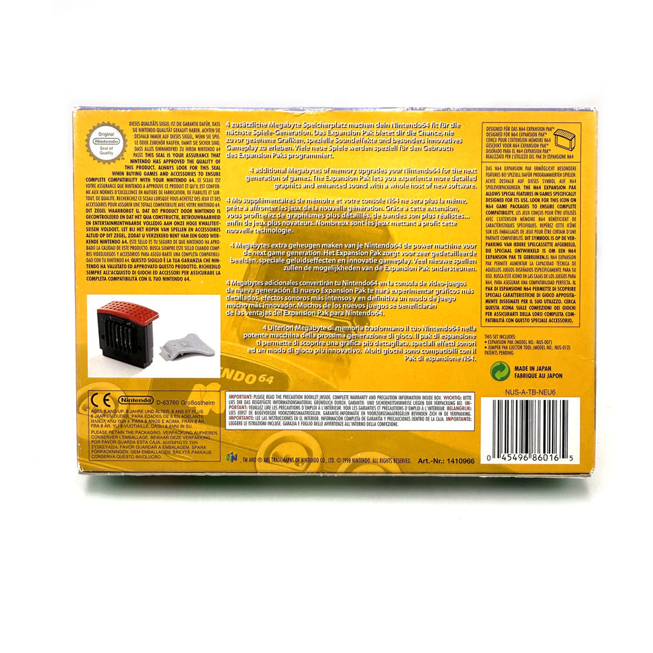 Boite et notice Expansion Pak Nintendo 64
