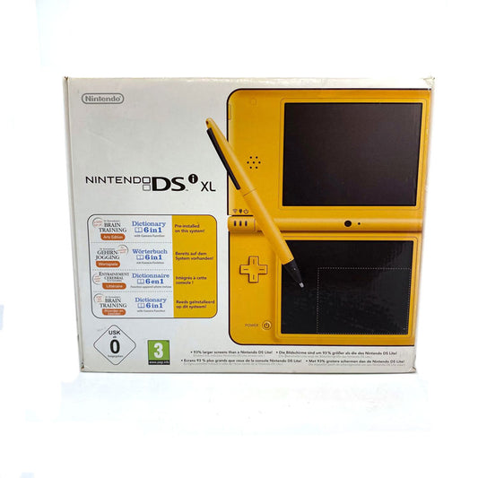 Console Nintendo DSi XL Yellow en boite (+ 3 jeux)