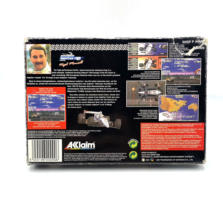 Newman Haas Indy Car Featuring Nigel Mansell Super Nintendo