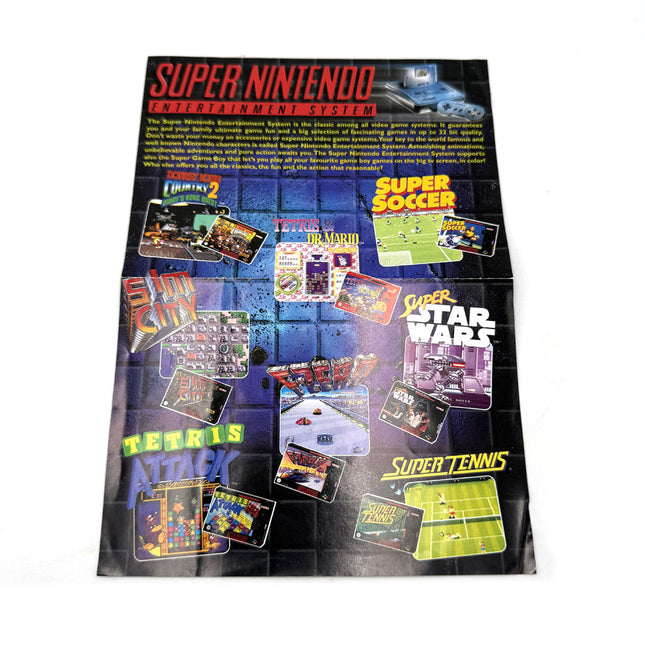 Flyer Publicitaire Super Nintendo