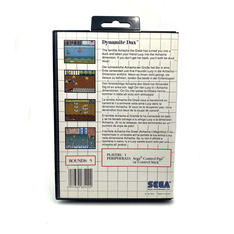 Dynamite Dux Sega Master System