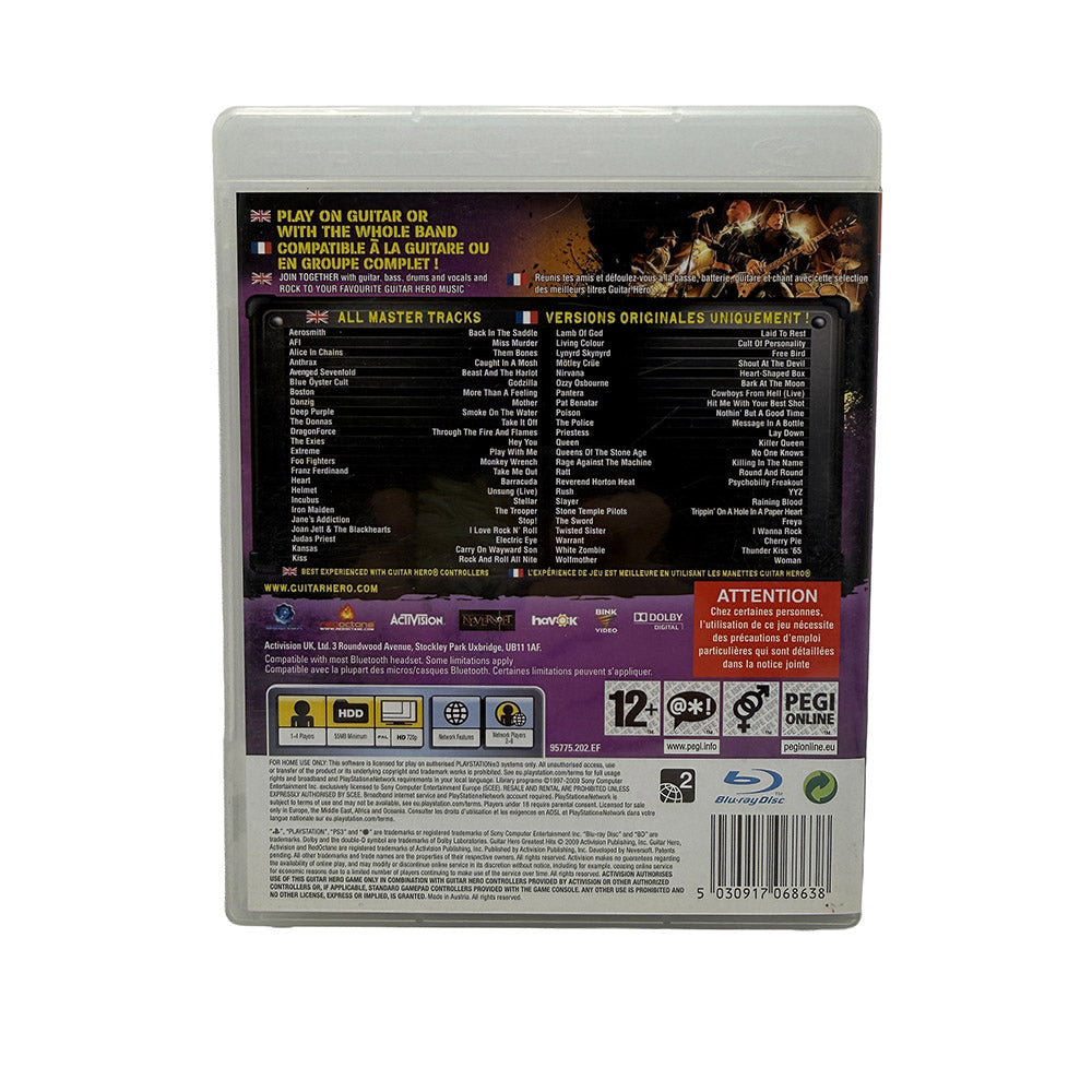 Guitar Hero Greatest Hits Playstation 3