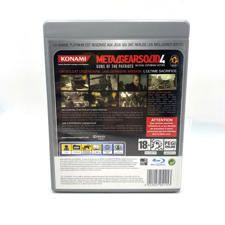 Metal Gear Solid 4 Guns Of The Patriots Playstation 3