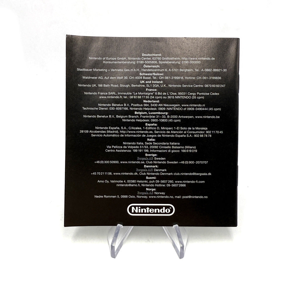 Notice Memory Card 251 Nintendo Gamecube