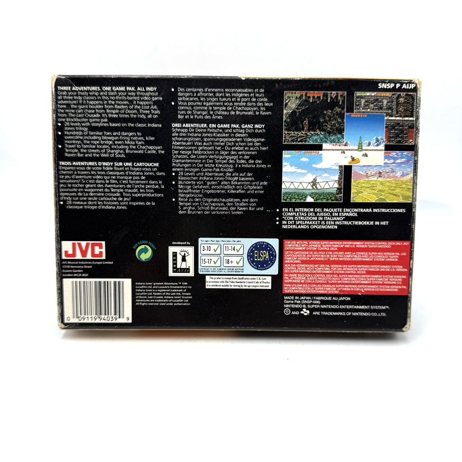 Indiana Jones Greatest Adventures Super Nintendo