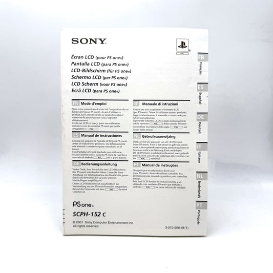 Notice Sony LCD Monitor 5 Inch (SCPH-152 C)