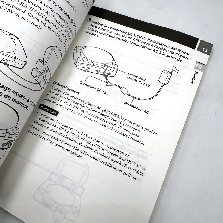 Notice Sony LCD Monitor 5 Inch (SCPH-152 C)