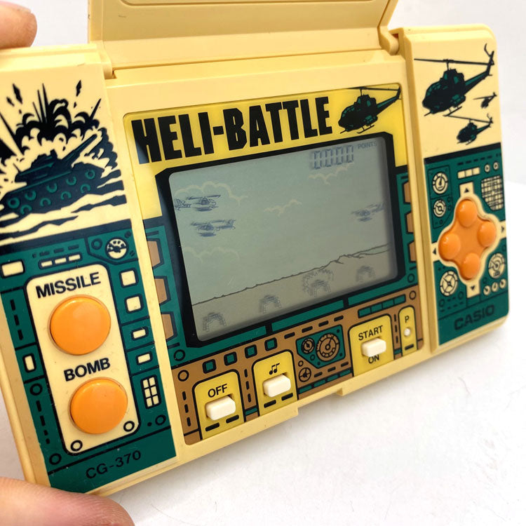 Jeu électronique LCD Casio Heli-Battle (1987, Made in Japan)