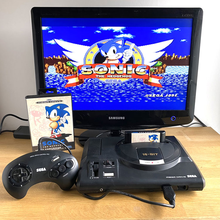 Console Sega Megadrive Sonic The Hedgehog Pack