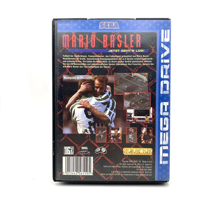 Mario Basler Fever Pitch Soccer Sega Megadrive (German Exclu)