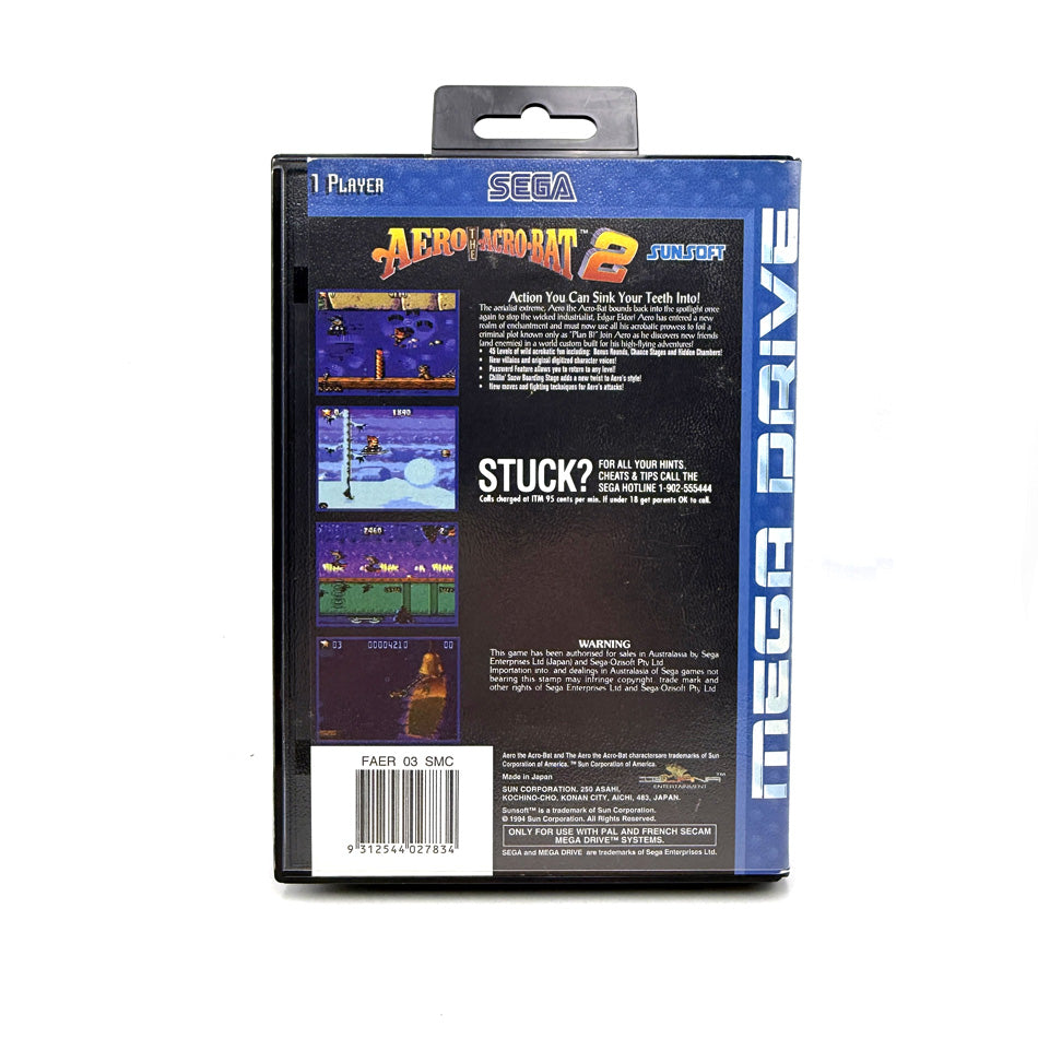 Aero The Acrobat 2 Sega Megadrive (RARE)