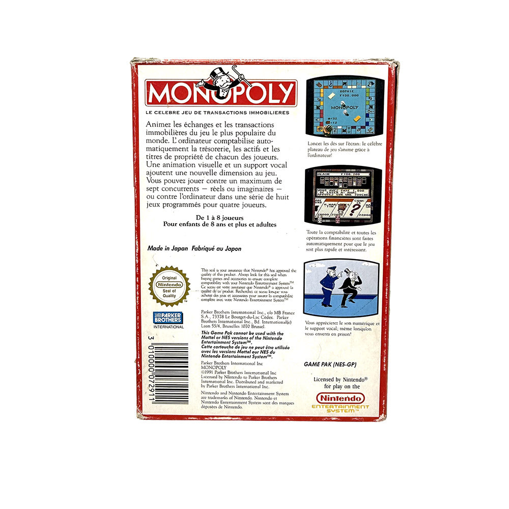 Monopoly Nintendo NES
