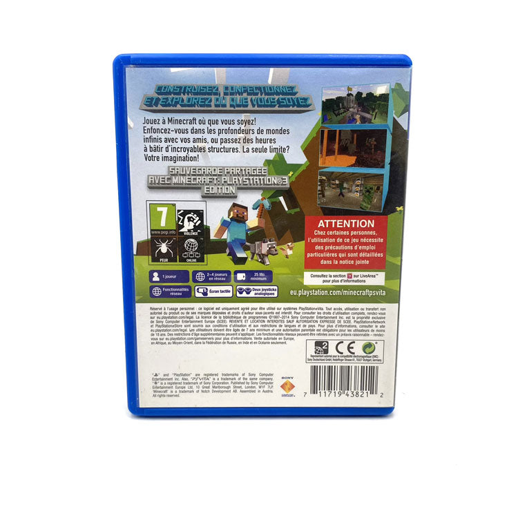 Minecraft Playstation Vita Edition Playstation PS Vita