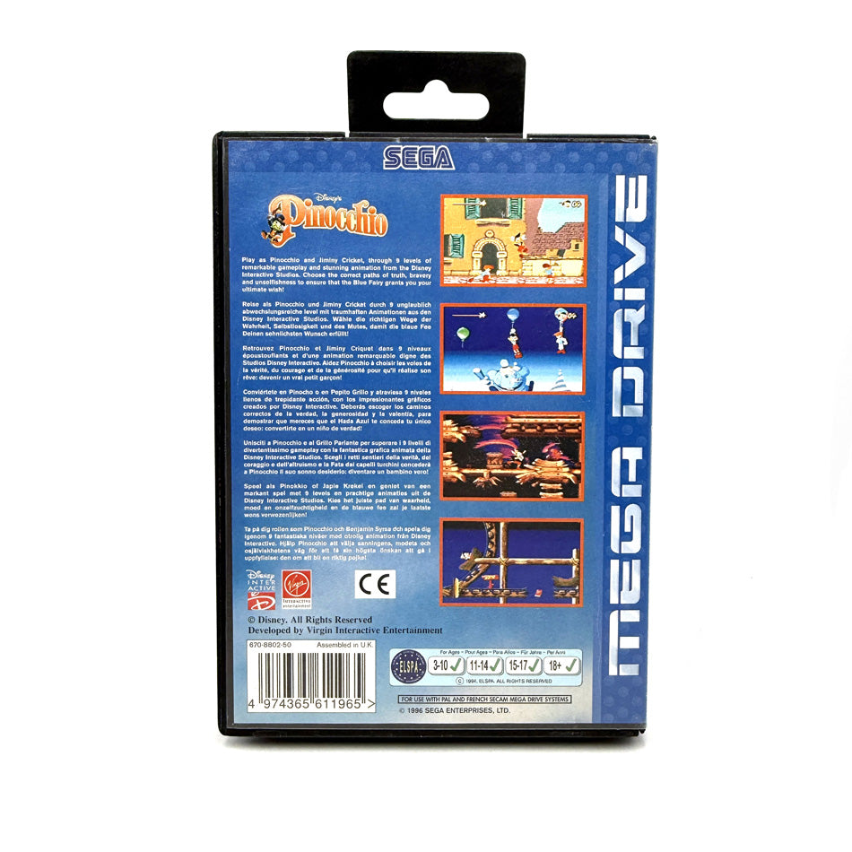 Disney's Pinocchio Sega Megadrive