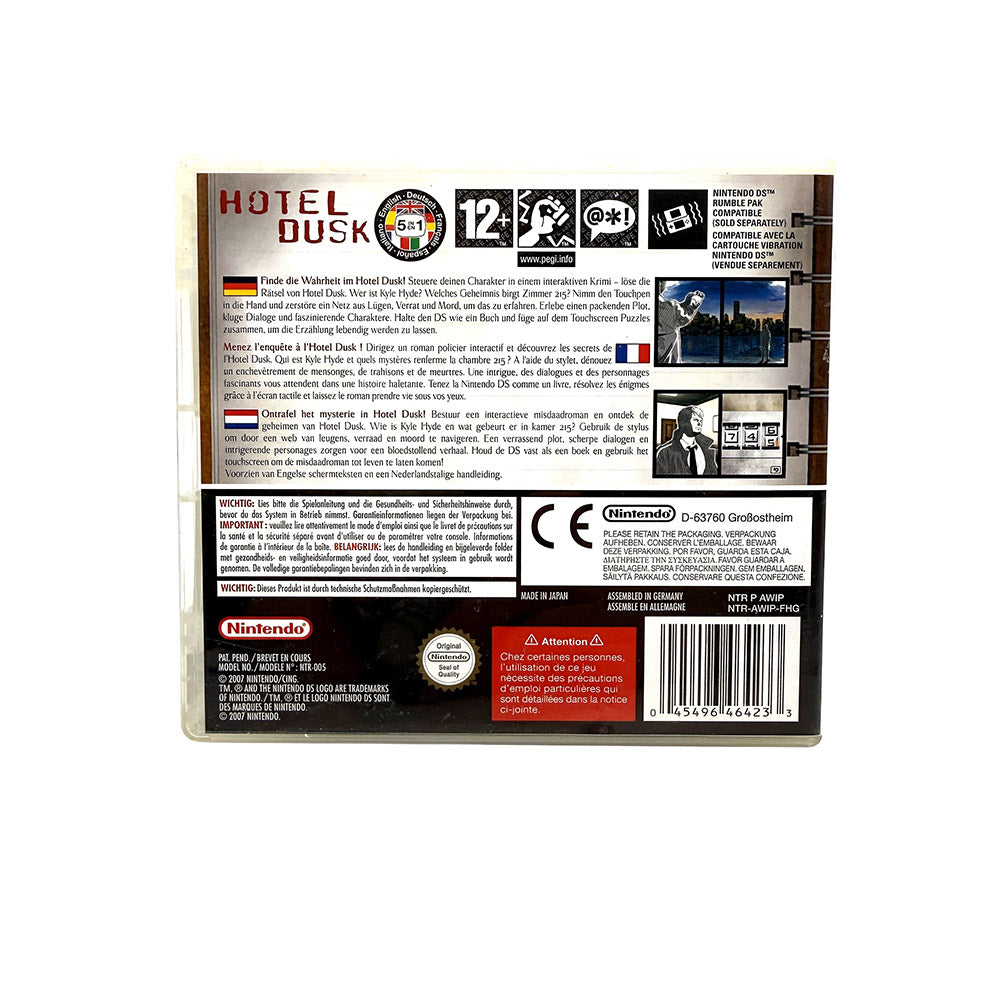 Hotel Dusk Room 215 Nintendo DS
