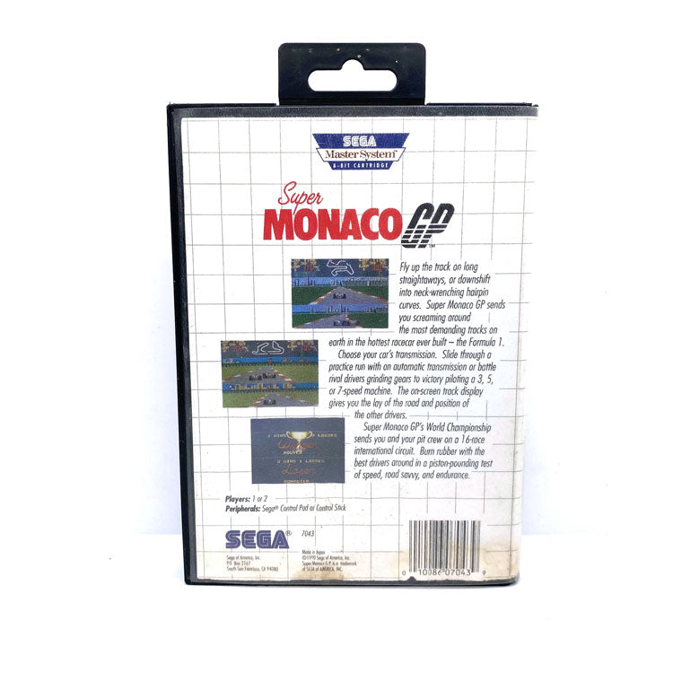 Super Monaco GP Sega Master System (US)