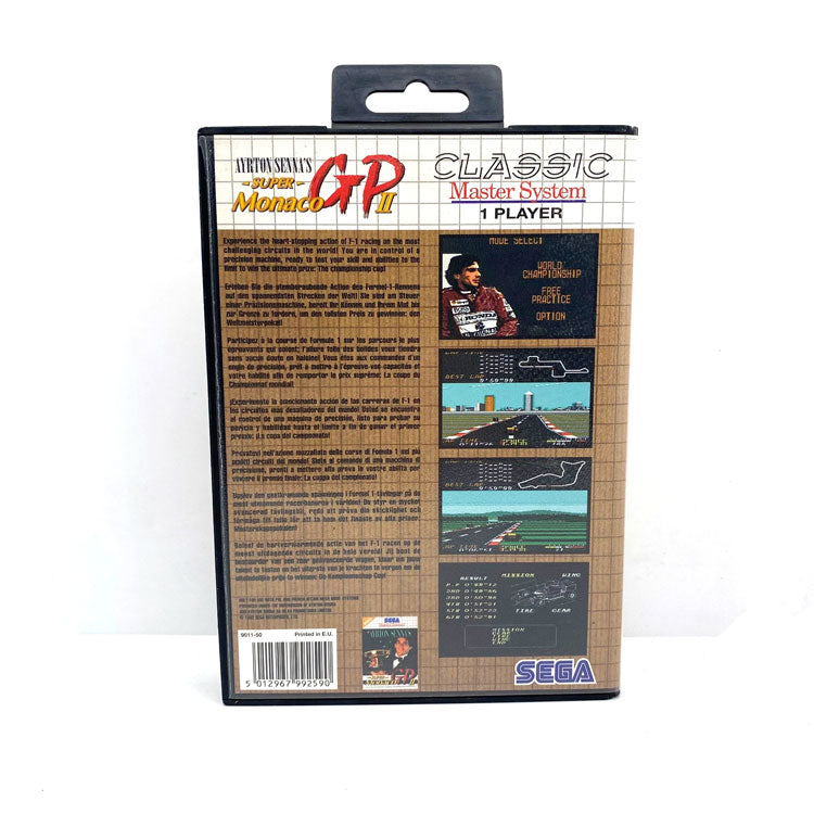 Ayrton Senna's Super Monaco GP II Classic Sega Master System