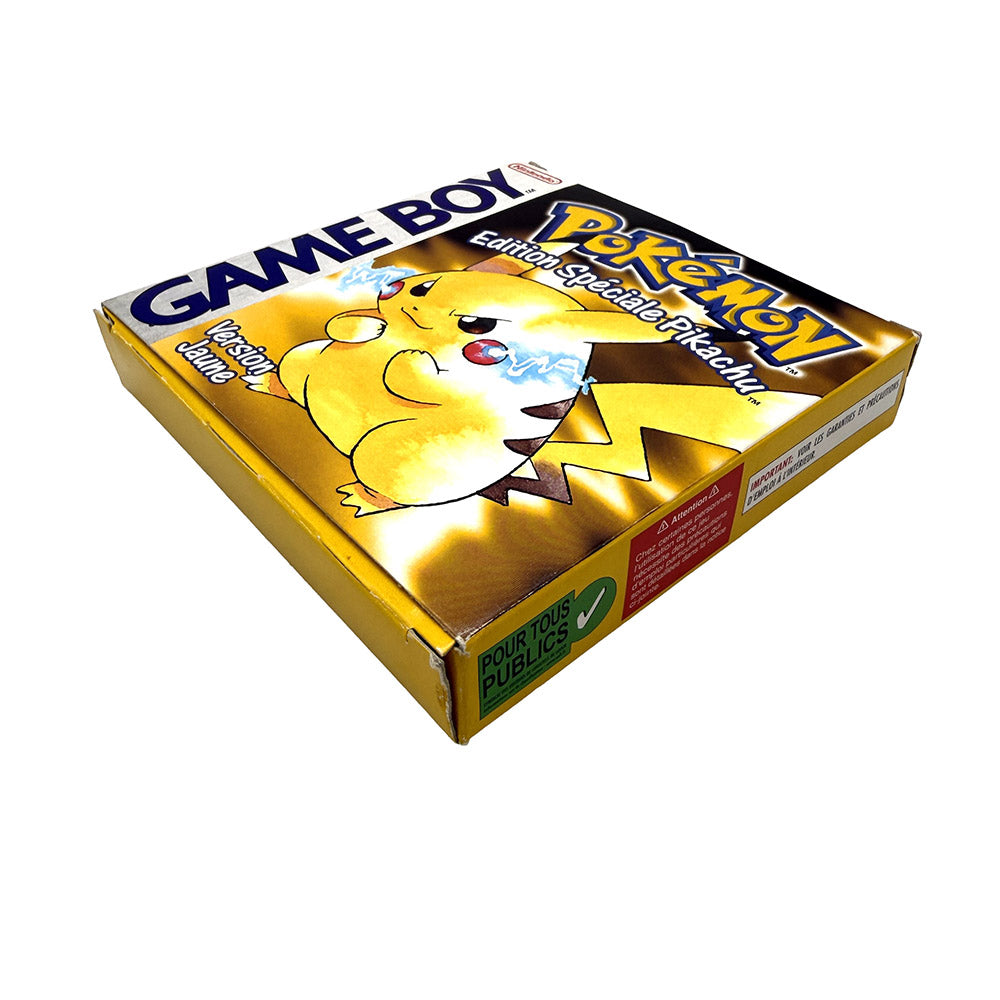Boite et notices Pokemon Version Jaune Edition Spéciale Pikachu Nintendo Game Boy