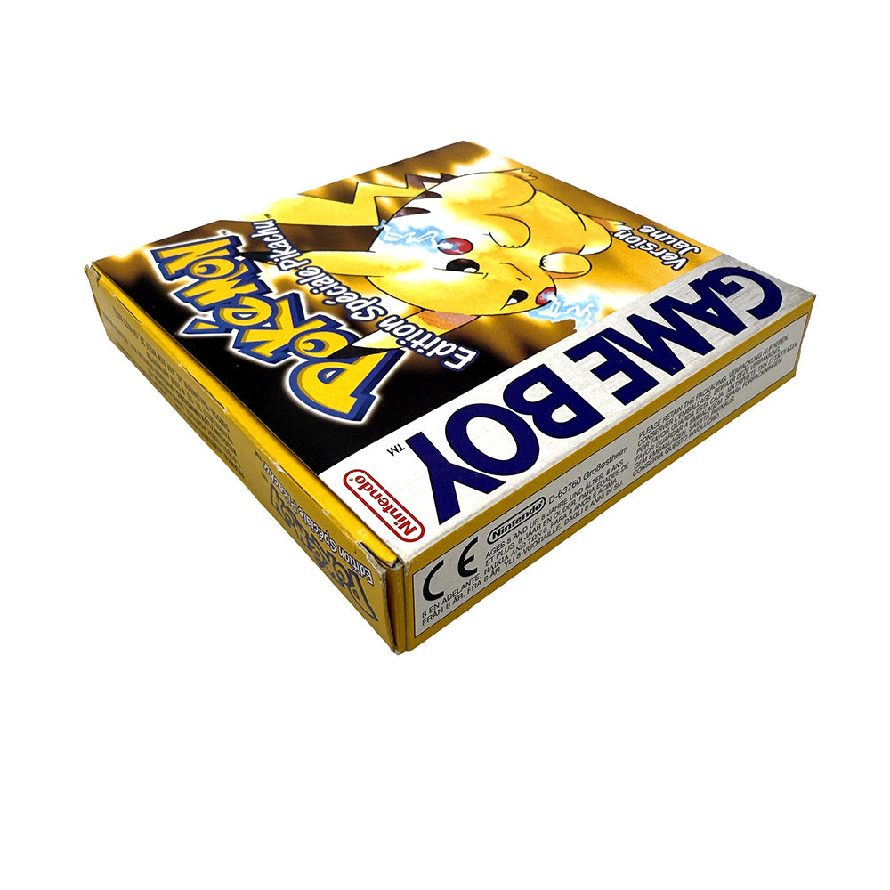 Boite et notices Pokemon Version Jaune Edition Spéciale Pikachu Nintendo Game Boy