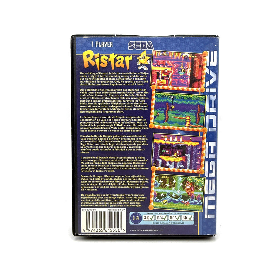 Ristar Sega Megadrive (RARE)
