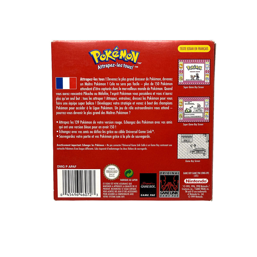 Pokemon Version Rouge Nintendo Game Boy