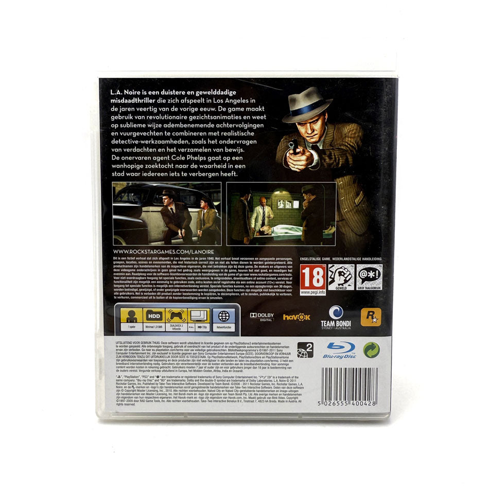 Jeu L.A. Noire – PlayStation 3 – Version Française – Comme Neuf – édition PAL