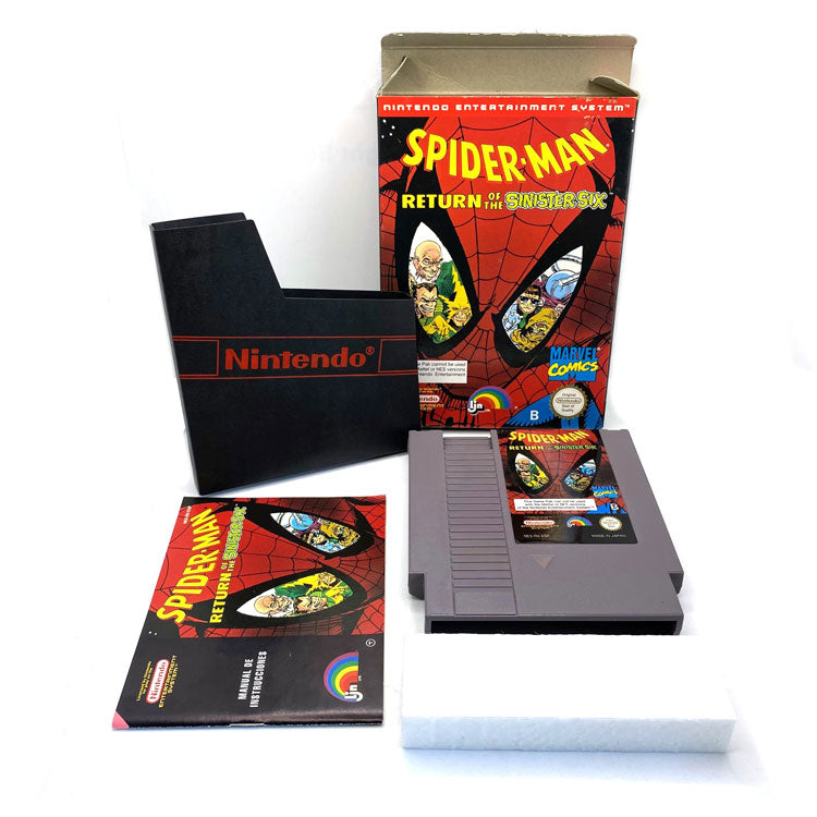 Spider-Man Return of the Sinister Six for Nintendo NES - hot Complete in Box