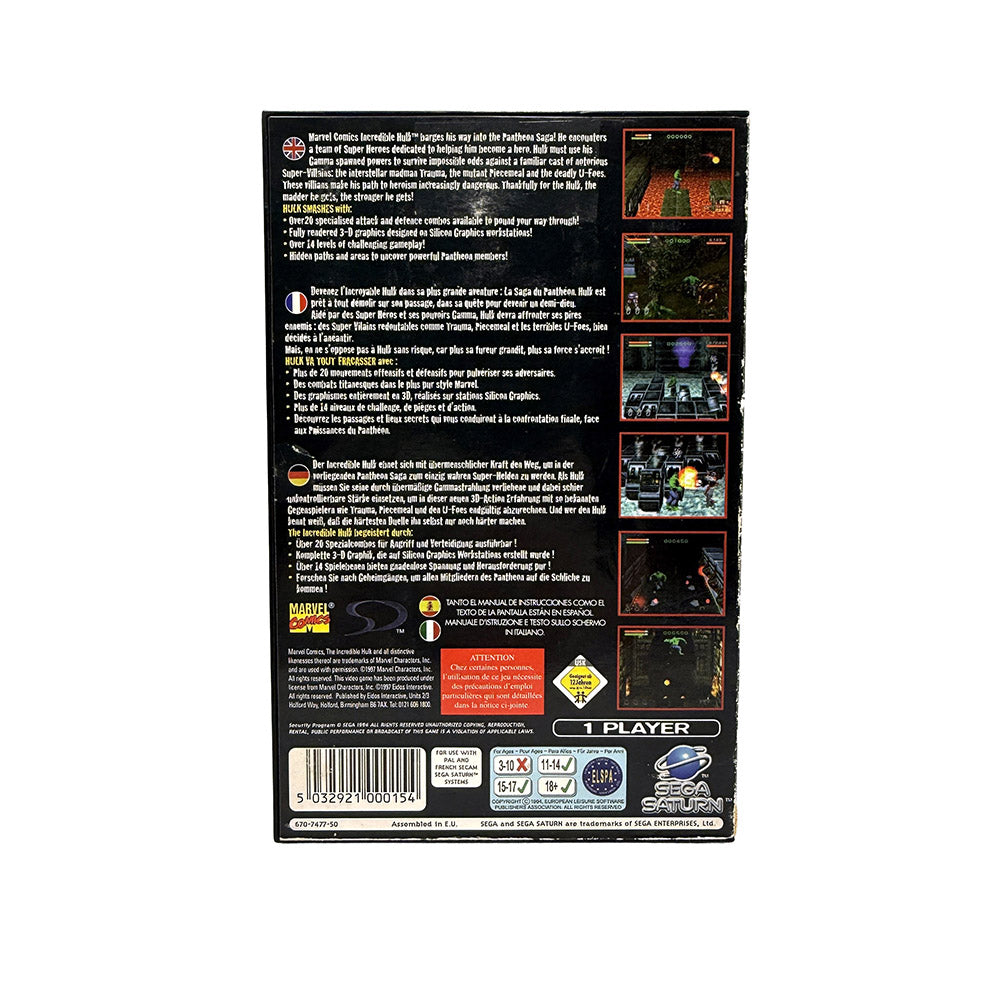 Boite The Incredible Hulk Sega Saturn