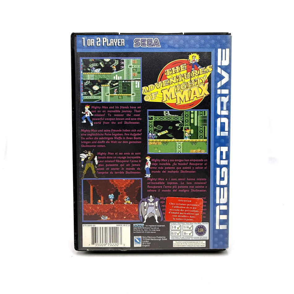 The Adventures Of Mighty Max Sega Megadrive