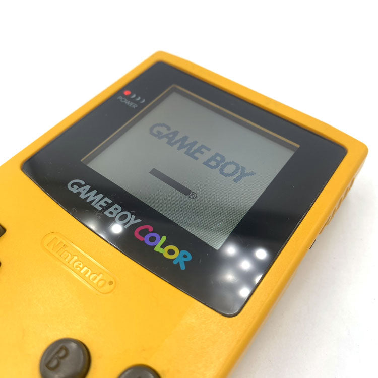 Console Nintendo Game Boy Color Yellow + Jeu Soccer Manager