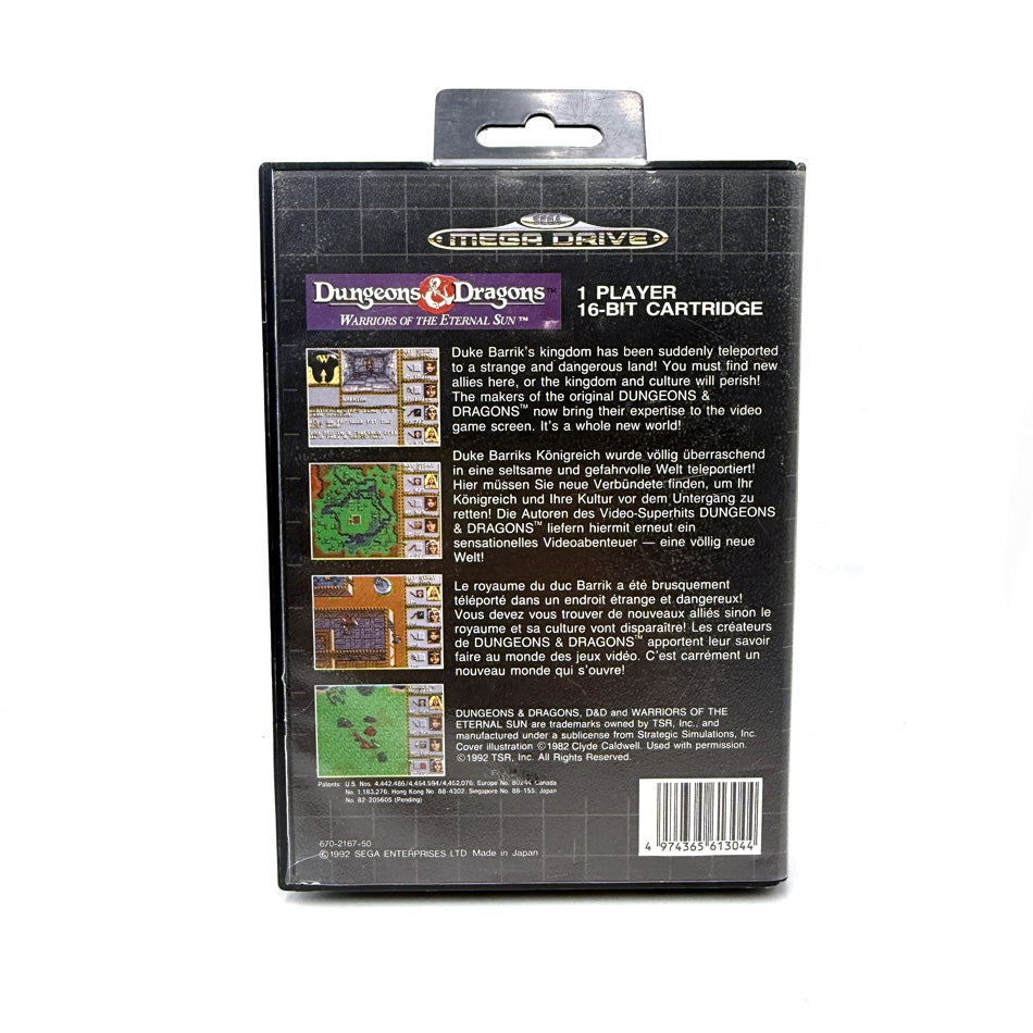Dungeons & Dragons Warriors Of The Eternal Sun Sega Megadrive