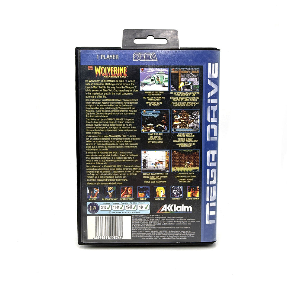 Wolverine Adamantium Rage Sega Megadrive