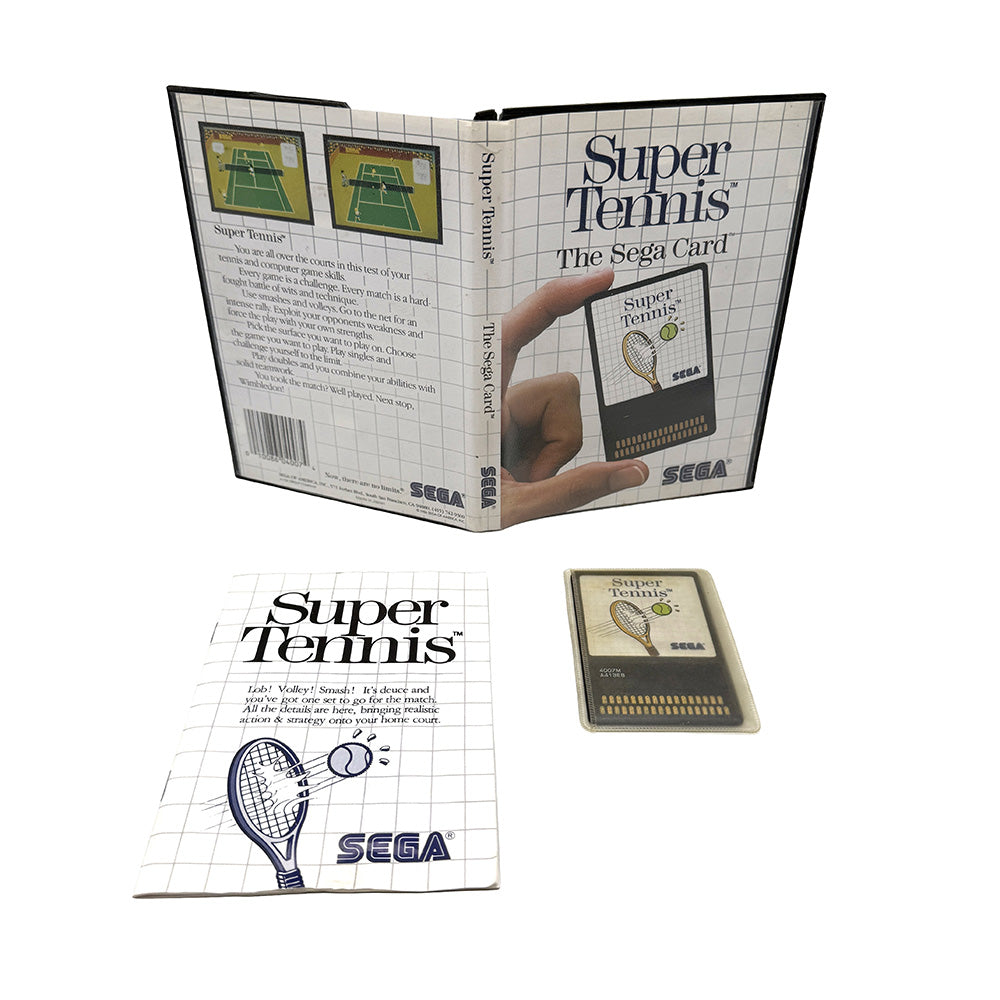 Super Tennis The Sega Card Sega Master System
