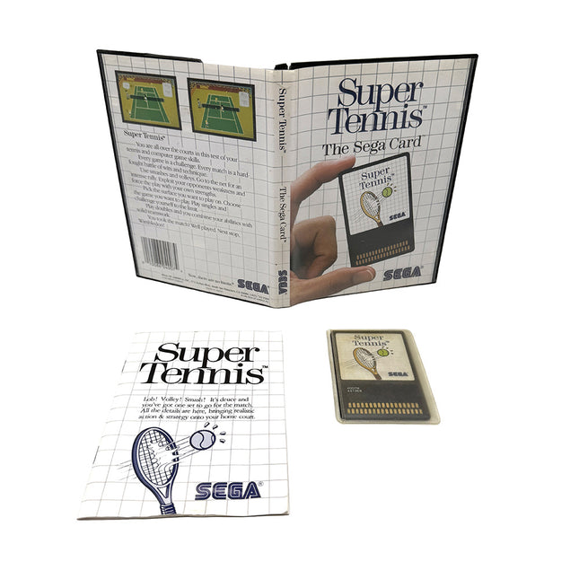 Super Tennis The Sega Card Sega Master System
